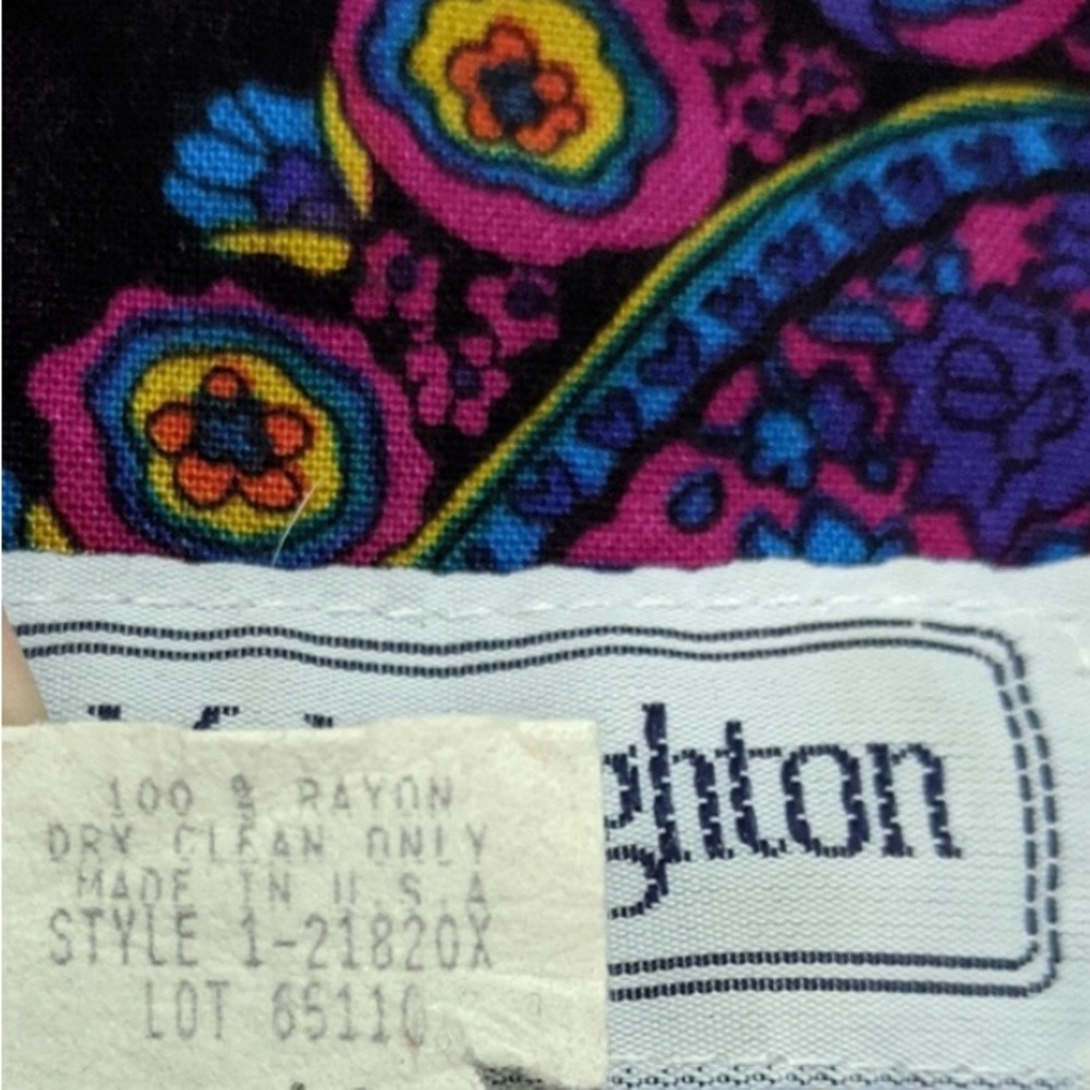 VINTAGE COLORFUL BLOUSE - Picture 4 of 6